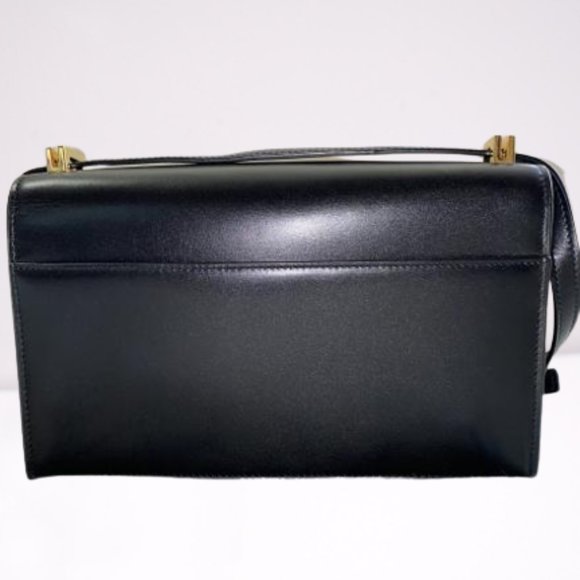 SAINT LAURENT 538791 OSX0J Domino Medium Ultra-Calf Soft Black - Picture 3 of 6